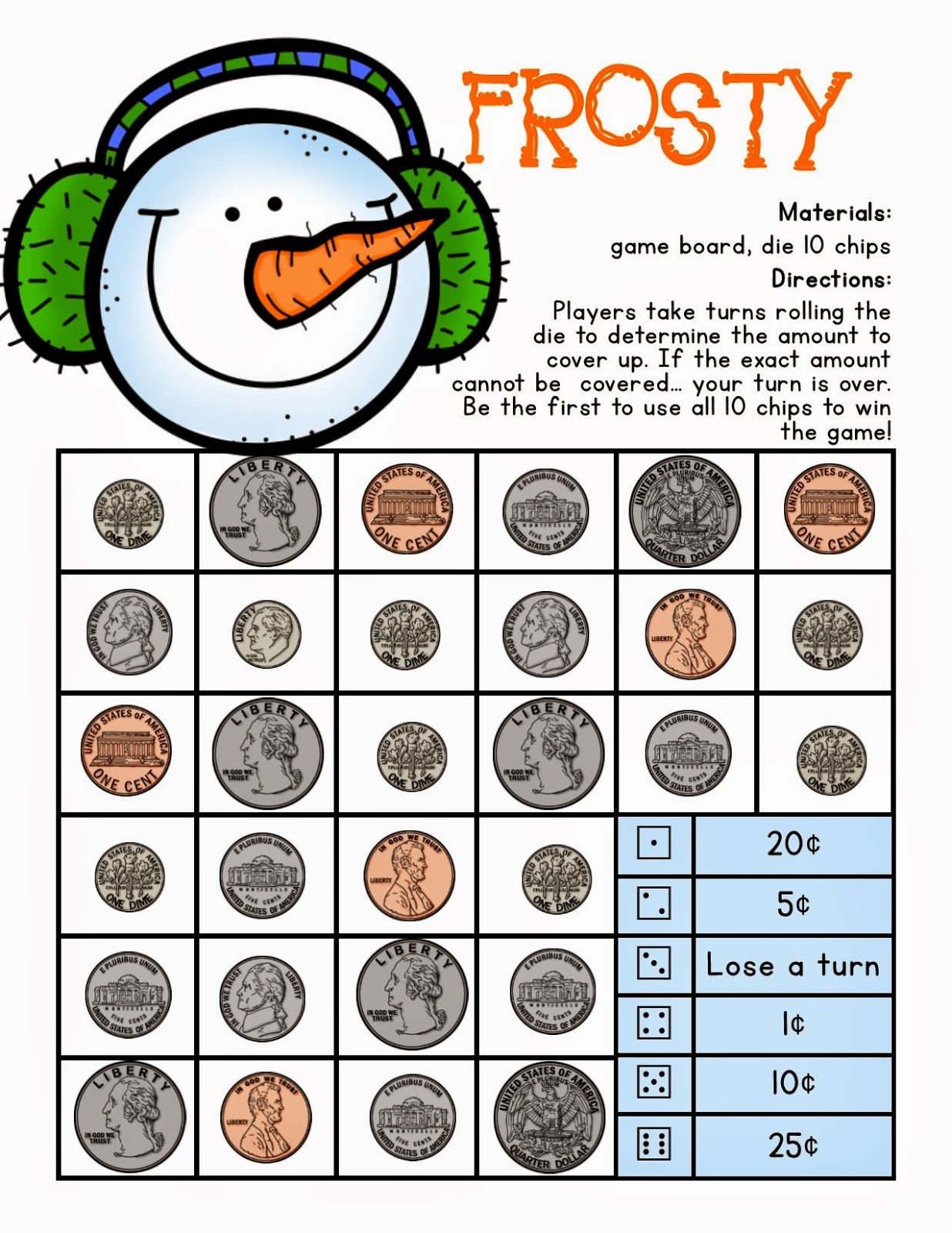 Lory's Page: Money games | Money math, Second grade math, Math school