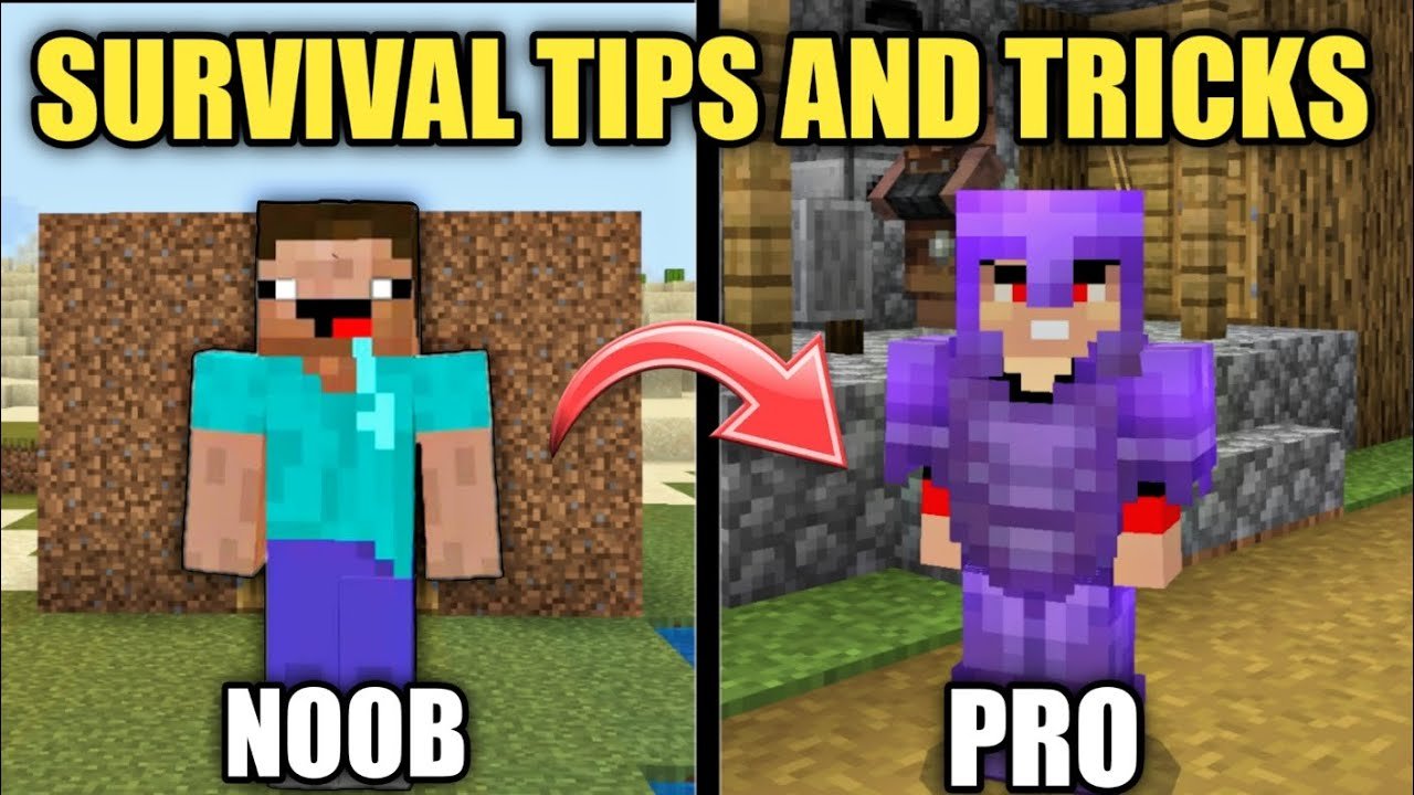 BEST SURVIVAL TIPS AND TRICKS WHICH MAKE YOU PRO IN MINECRAFT
